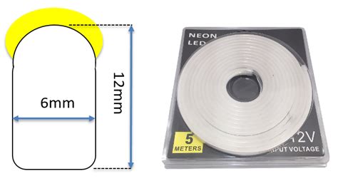 dimensions neon flexible LED SF 6mm